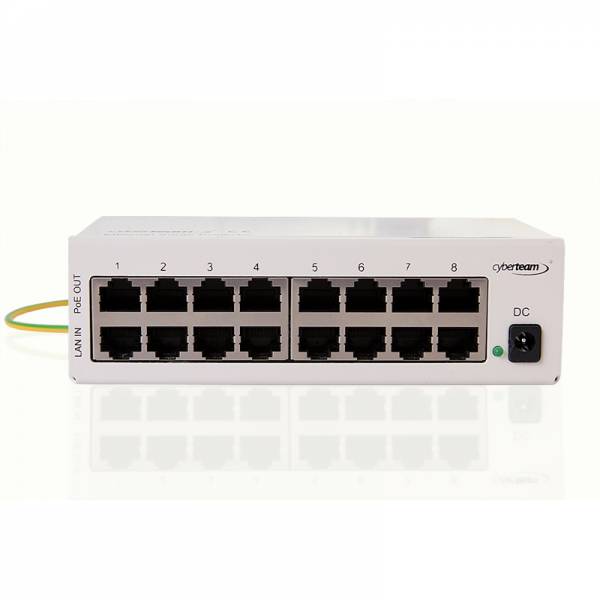 Ethernet pārsprieguma aizsargs 8P PoE Desktop