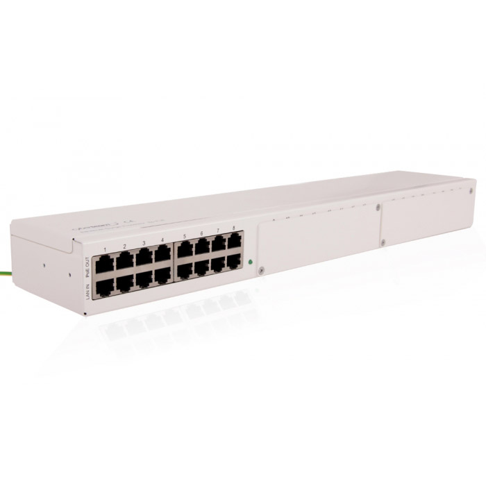 Ethernet pārsprieguma aizsargs 8P PoE 1U