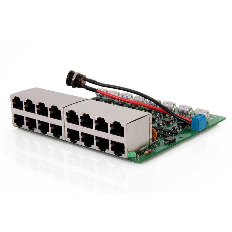 Ethernet pārsprieguma aizsargs 8P PoE modulis Gigabit
